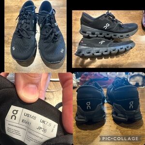 On Running Black Athletic Shoes